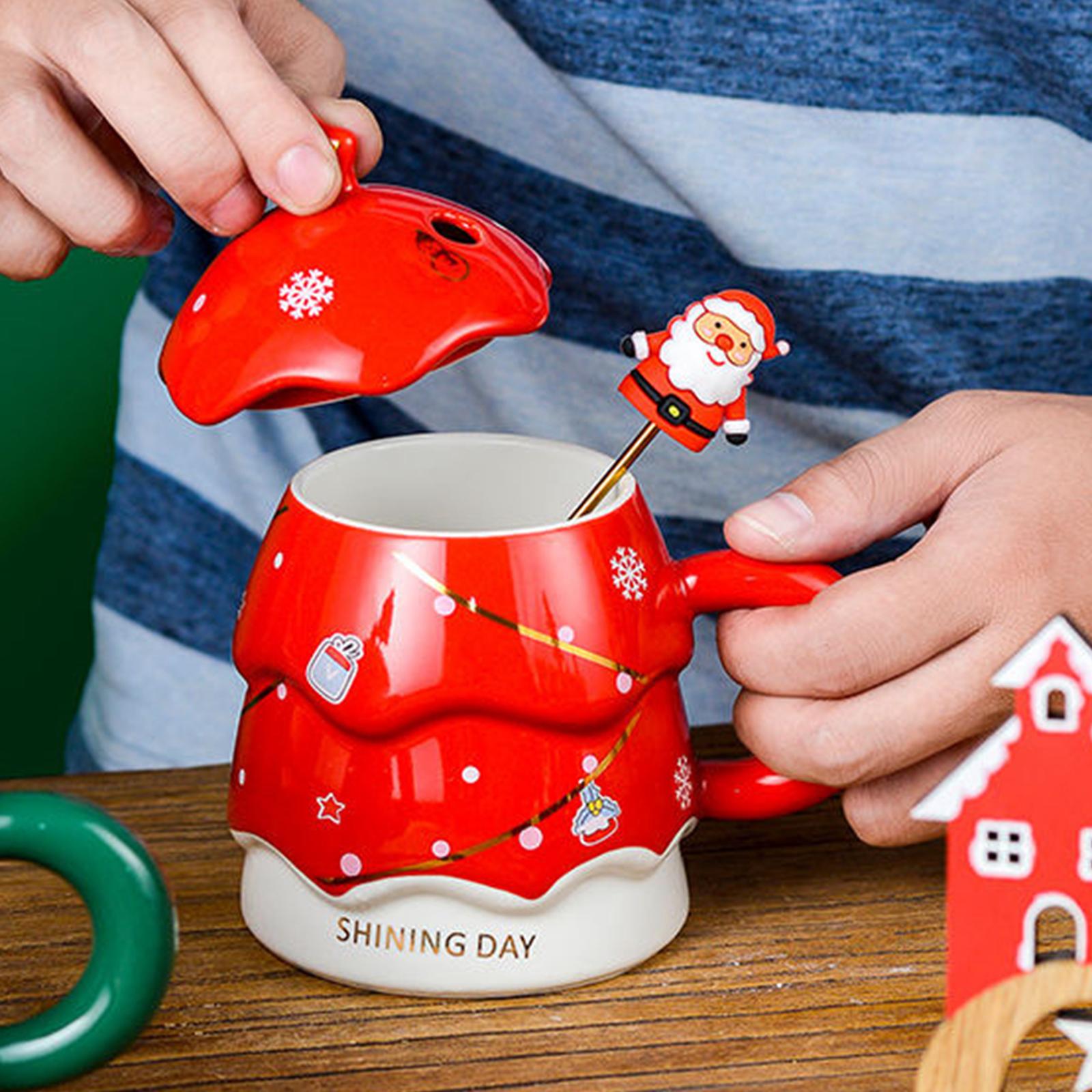 Mug Kopi Keramik Pohon Natal C - Morning Tea Coffee ulasan dan harga